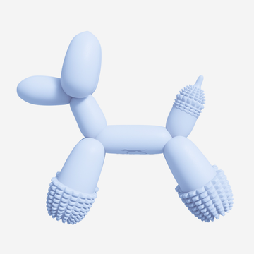 Sanddog Balloon Dog // Dog Toy in 100% Silicone (blue)