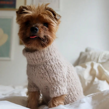 WEAR FIFI Strikkekit // Strik-selv Fluffy Hundesweater (lilac)