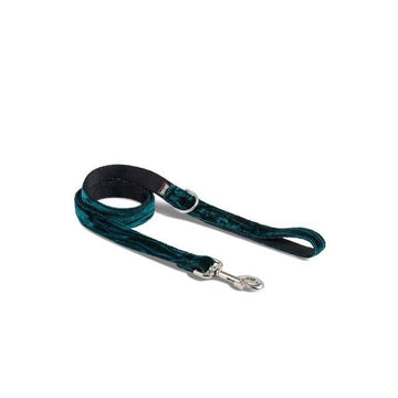Brott Textura Verdu // Classic dog leash (Irish green velour)